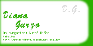 diana gurzo business card