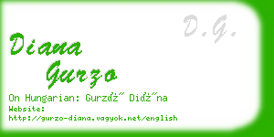 diana gurzo business card